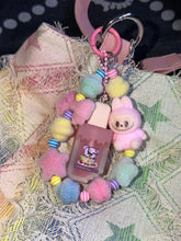 Load image into Gallery viewer, fuzzy candy charms labubu lippie keychain
