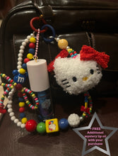 Load image into Gallery viewer, hk beaded blueberry lip plumper bag charm
